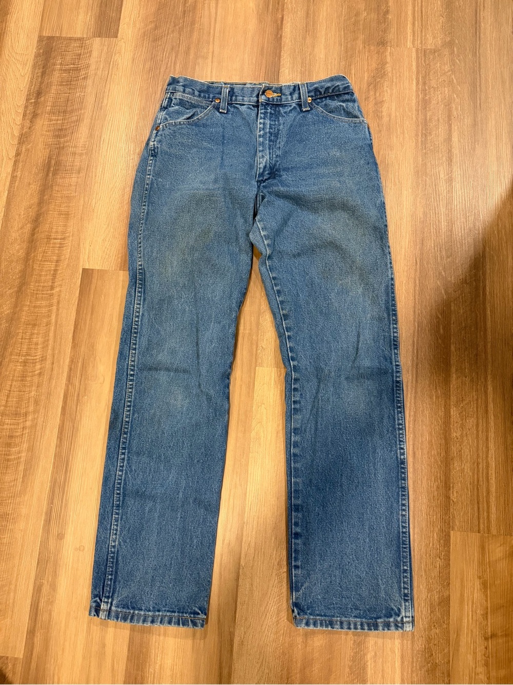 Wrangler Men's Straight-Leg Denim Jeans in Blue